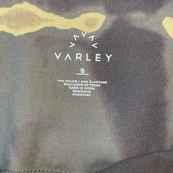 Varley Luna Legging in Golden Tie Dye Mid-Rise Waist Yoga Active Size Small - Picture 6 of 7